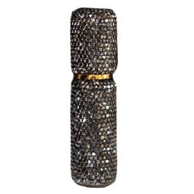 10ML Rhinestone Perfume Dispenser Bottle Bling Bling Small Empty Spray Bottle Travel Portable Toner Bottle,Black