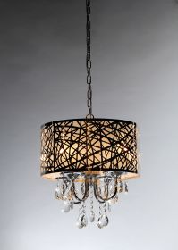 Abstract 4-light Crystal Chandelier