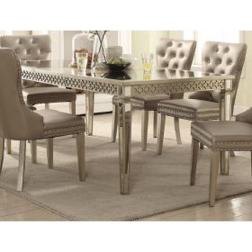 ACME Kacela Dining Table in Mirror & Champagne 72155