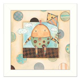 "Humpty Dumpty" By Bernadette Deming, Printed Wall Art, Ready To Hang Framed Poster, White Frame