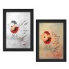 "Create Beauty Collection" 2-Piece Vignette By Robin-Lee Vieira, Printed Wall Art, Ready To Hang Framed Poster, Black Frame