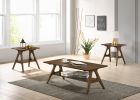 Arona Mid-Century Modern Wood 3 Piece Coffee Table Set