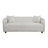 3 Seater Sofa Comfy Sofa for Living Room, Boucl√© Couch Grey