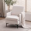 Lounge Chair, Comfy Single Sofa Accent Chair for Bedroom Living Room Guestroom, Beige