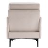 Lounge Chair, Comfy Single Sofa Accent Chair for Bedroom Living Room Guestroom, Beige