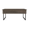 Trumbel Rectangle Lift Top Coffee Table Dark Walnut