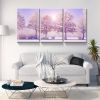 3 Panels Framed Vivid Winter Landscape Canvas Wall Art Decor,3 Pieces Mordern Canvas Decoration Painting for Office,Dining room,Living room, Bedroom D