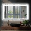 LED Bathroom Vanity Mirror with Light,40 x 32inch, Anti Fog, Dimmable,Color Temper 5000K,Backlit + Front Lit,Both Vertical and Horizontal Wall Mounted