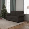 Sofa with Solid Wood Frame,, Comfy Sofa Couch with Extra Deep Seats, Modern 2 Seater Sofa, for Living Room Apartment Lounge, brown