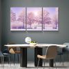 3 Panels Framed Vivid Winter Landscape Canvas Wall Art Decor,3 Pieces Mordern Canvas Decoration Painting for Office,Dining room,Living room, Bedroom D