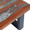 Coffee Table Teak Resin 39.4"x19.7"