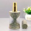 40ML Bronze Antique Spray Perfume Dispenser Bottle Frosted Glass Empty Toner Bottle Refillable Container