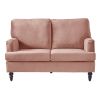 2 Seater Sofa Velvet Couches for Living Room, Sofas for Living Room Furniture Sets Chesterfield Sofa Loveseat Couch Chair for Living Room, Office (Pin