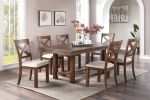 Natural Brown Finish Solid wood 1pc Dining Table Wooden Contemporary Style Kitchen Dining Room Furniture