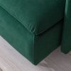 Modern fabric accent armchair;  upholstered single sofa chair;  Emerald Cotton Linen-30.7''