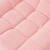 Bean Bag Chair Sofa, Sherpa Beanbag Chair Couch for Adults, Armless Tufted Bean Bag Lounge Soft Comfy Chair for Bedroom, Living Room or Balcony(Pink)