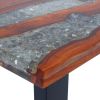 Coffee Table Teak Resin 39.4"x19.7"