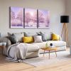 3 Panels Framed Vivid Winter Landscape Canvas Wall Art Decor,3 Pieces Mordern Canvas Decoration Painting for Office,Dining room,Living room, Bedroom D