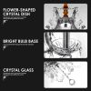 K9 Crystal Chandeliers Lighting 4 Lights Crystal Ceiling Lamp Home Decoration Silver