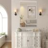 48"x32" Oversized Modern Rectangle Bathroom Mirror with White Frame Decorative Large Wall Mirrors for Bathroom Living Room Bedroom Vertical or Horizon