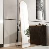 The 1st generation aluminum alloy metal frame arched wall mirror, bathroom makeup mirror, bedroom porch, decorative mirror, clothing store,large mirro