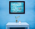 "Beach Life" By Cindy Jacobs, Printed Wall Art, Ready To Hang Framed Poster, Black Frame