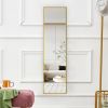 The 3rd generation aluminum alloy metal frame wall mounted full body mirror, bathroom makeup mirror, bedroom entrance, decorative mirror, quality upgr