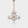 K9 Crystal Chandeliers Lighting 4 Lights Crystal Ceiling Lamp Home Decoration Silver