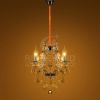 K9 Crystal Chandeliers Lighting 4 Lights Crystal Ceiling Lamp Home Decoration Silver