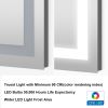 20x28 Inch LED Lighted Bathroom Mirror with 3 Colors Light, Wall Mounted Bathroom Vanity Mirror with Touch Button, Anti-Fog Dimmable Bathroom Mirror (