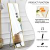 The 3rd generation aluminum alloy metal frame wall mounted full body mirror, bathroom makeup mirror, bedroom entrance, decorative mirror, quality upgr