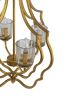 4 - Light Metal Chandelier, Hanging Light Fixture with Adjustable Chain for Kitchen Dining Room Foyer Entryway, Bulb Not Included