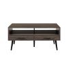 Contemporary 2-Drawer Low Coffee Table ‚Äì Slate Grey