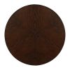 32inch Wood Round Coffee Table for Living Room,Mid Century Farmhouse Circle Wooden Coffee Tables for Apartment, Easy Assembly, Espresso