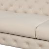 40.5" Velvet Upholstered Accent Sofa,Modern Single Sofa Chair with Button Tufted Back,Modern Single Couch for Living Room,Bedroom,or Small Space,Beige