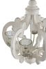 Farmhouse Chandelier, 6-Light Wood Chandelier Pendant Light Fixture with Adjustable Chain for Dining Room Living Room Entryway, Bulb Not Included