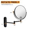 8 Inch Wall Mounted Makeup Vanity Mirror, Double Sided 1x/10x Magnifying Mirror, 360¬∞ Swivel with Extension Arm Bathroom Mirror