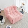 Bean Bag Chair Sofa, Sherpa Beanbag Chair Couch for Adults, Armless Tufted Bean Bag Lounge Soft Comfy Chair for Bedroom, Living Room or Balcony(Pink)