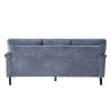 3 Seater Sofa Velvet Couches for Living Room, Sofas for Living Room Furniture Sets Chesterfield Sofa Loveseat Couch Chair for Living Room, Office (Gre