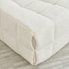 Bean Bag Chair Sofa, Sherpa Beanbag Chair Couch for Adults, Armless Tufted Bean Bag Lounge Soft Comfy Chair for Bedroom, Living Room or Balcony(Beige)