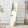 The 3rd generation aluminum alloy metal frame wall mounted full body mirror, bathroom makeup mirror, bedroom entrance, decorative mirror, quality upgr