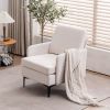 Lounge Chair, Comfy Single Sofa Accent Chair for Bedroom Living Room Guestroom, Beige