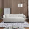 3 Seater Sofa Comfy Sofa for Living Room, Boucl√© Couch Grey