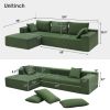 [VIDEO provided] [New] 109*68" Modular Sectional Living Room Sofa Set, Modern Minimalist Style Couch, Upholstered Sleeper Sofa for Living Room, Bedroo