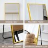 The 3rd generation aluminum alloy metal frame wall mounted full body mirror, bathroom makeup mirror, bedroom entrance, decorative mirror, quality upgr