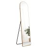 The 1st generation aluminum alloy metal frame arched wall mirror, bathroom makeup mirror, bedroom porch, decorative mirror, clothing store,large mirro