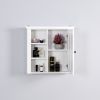 Modern Bathroom Wooden Wall Cabinet with Mirrored Doors - Space-Saving Storage Solution