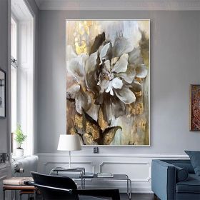 Handmade Flower Oil Painting On Canvas Wall Art Decoration Modern Abstract PictureLiving Room Hallway Bedroom Luxurious Decorative Painting (style: 1, size: 50X70cm)