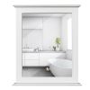 Wall-Mounted Multipurpose Vanity Mirror with Shelf