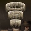 Fancy hanging ceiling lamps luxury modern pendant light crystal chandelier